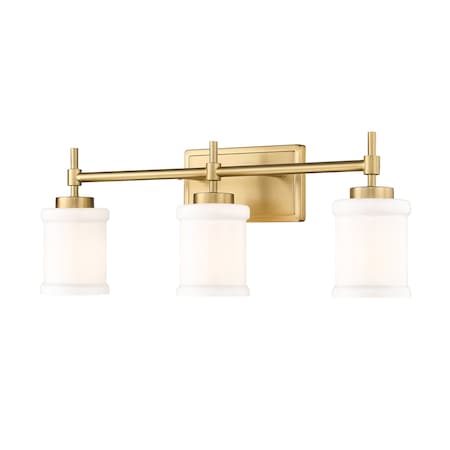 Z-Lite Cadoc 3 Light Vanity, 23.5in. W x 9in. H, Modern Gold 622-3V-MGLD